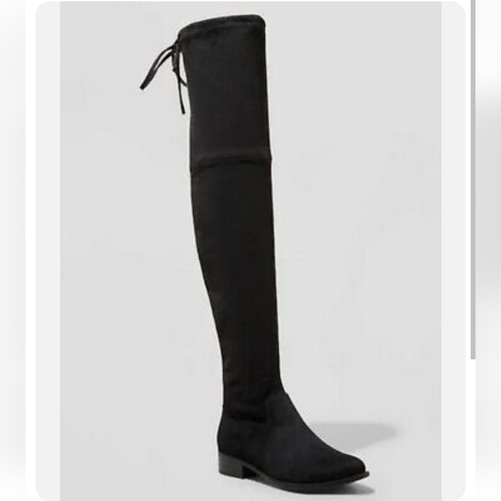 A New Day Sidney Over The Knee boot in black size 10 - Picture 1 of 12